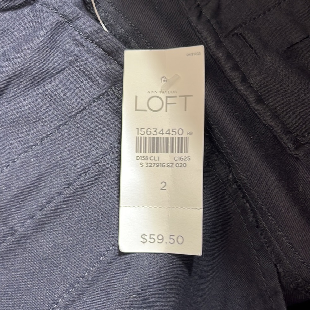 NWT Loft Marisa Boot Cut Navy Slacks Size 2 - Picture 9 of 10